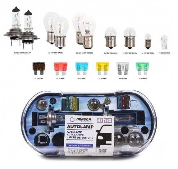 Резервен авто комплект крушки 16в1 H4/H7