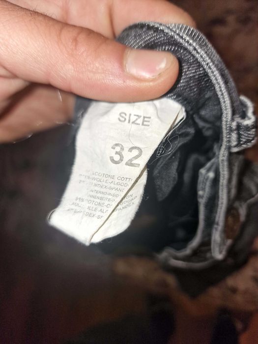 Мъжки черно-сиви дънки