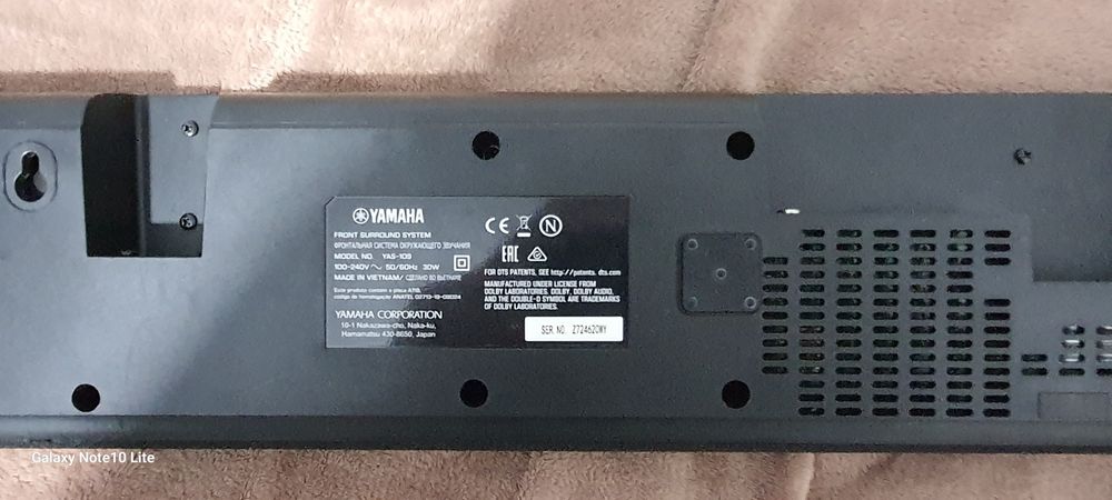 Soundbar Yamaha YAS-109 – Dolby Audio, Bluetooth, Wi-Fi, Alexa