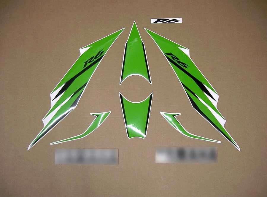 Стикери Yamaha R6 трето поколение 2006г-2007г лепенки Ямаха р6 rj11