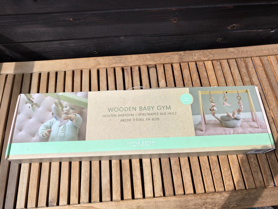Baby gym din lemn Little Dutch (0-6 luni) – ca NOU, în cutie