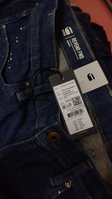 Оригинални дънки G-Star Raw Revend W32 , W33 , W34 , W35 нови мъжки напръскани