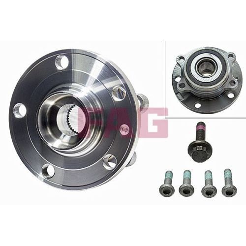 Rulment butuc roata fata sau spate FAG 713610610 Audi A1, A3, Q3 TT, Seat Alhambra Altea Leon Toledo, Skoda Octavia 1Z, Superb 2, Yeti, VW Beetle Caddy CC Eos Golf Jetta Passat Sharan Tiguan Touran