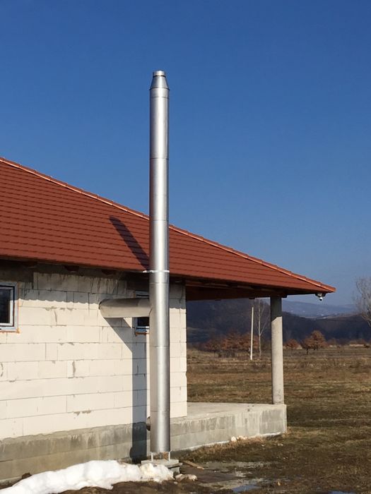 Horn , cosuri de fum din inox dublu izolate