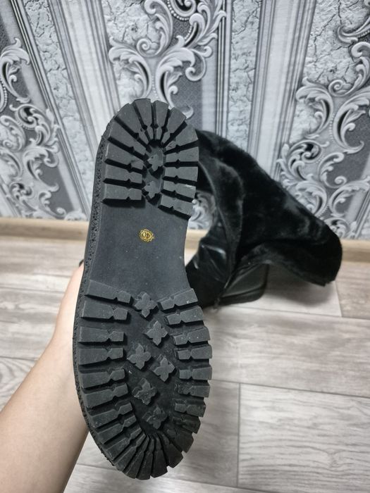 Чёрные сапоги б/у