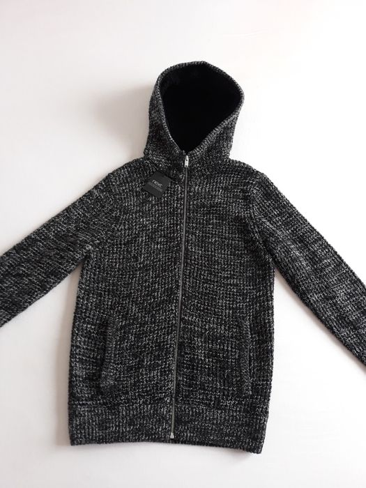 Cardigan cu glugă imblănită Next