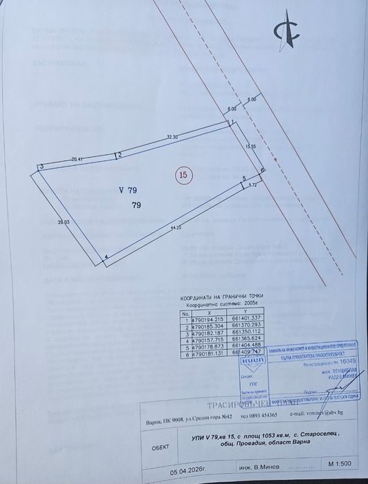 Продавам парцел с.Староселец обл.Варна общ.Провйдия