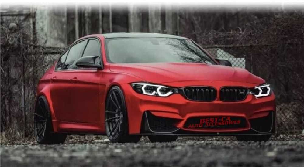 Капаци огледала със щипки черен лак Batman за BMW F20 F22 F30 F32 F36
