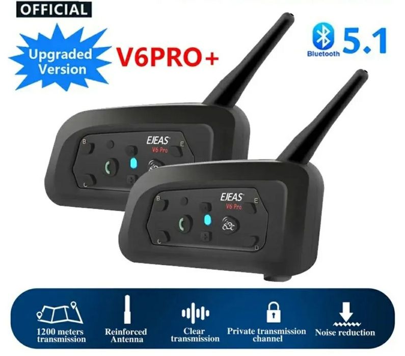 Intercom Ejeas V6 PRO+ moto ATV sistem comunicatie