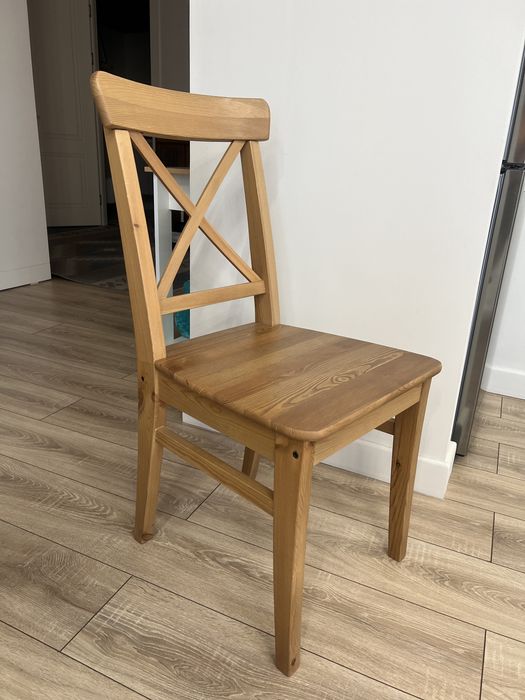 Стулья ikea, натуральная сосна, дерево, 6 шт
