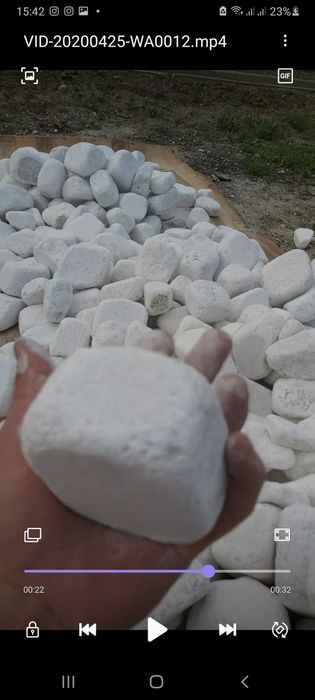 Мраморная галька для