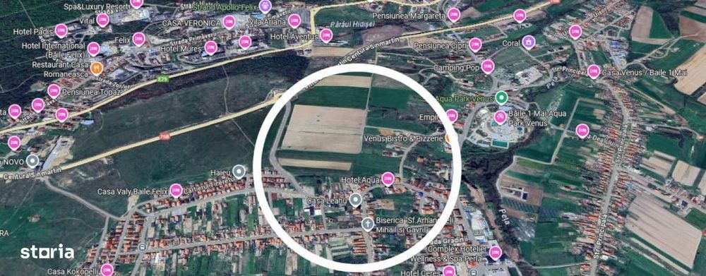 Teren pretabil pentru pensiune,Baile 1 Mai,Oradea,Gaminvest,V4321