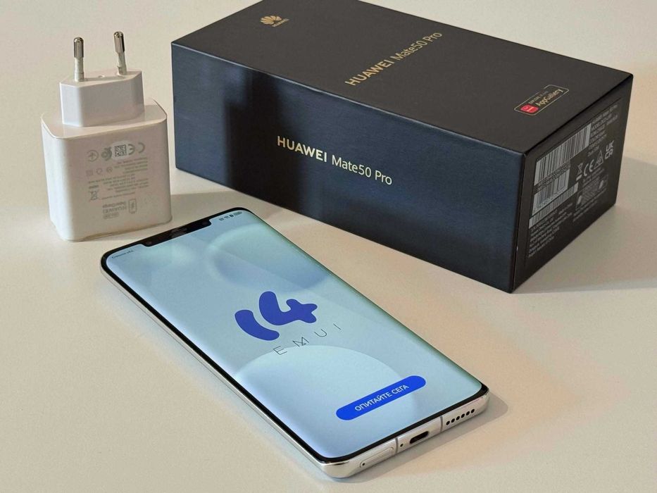 Бартер! Като НОВ! Huawei Mate 50 Pro Silver (Сив)