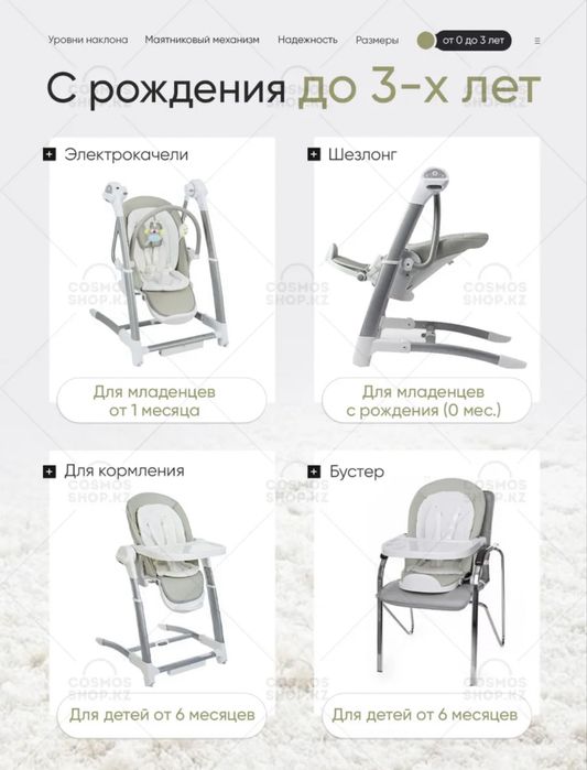 универсальный стульчик для кормления