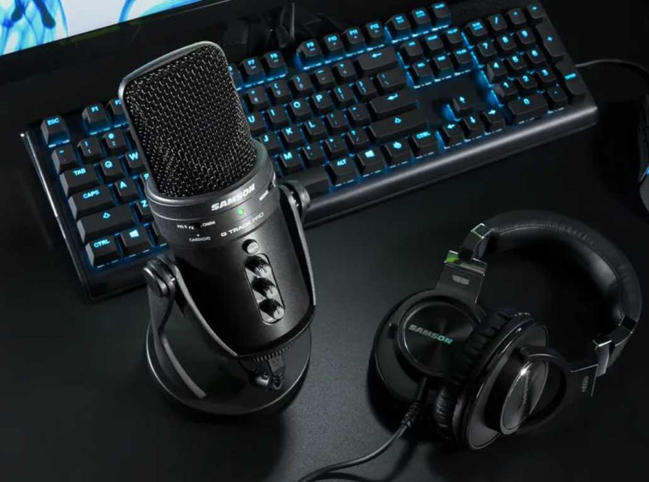 Microfon profesional Samson G-Track Pro cu interfață audio