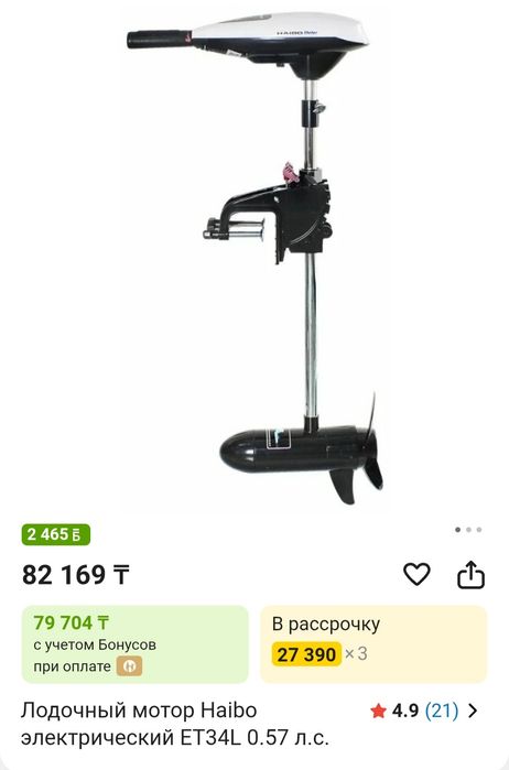 Электромотор лодочный