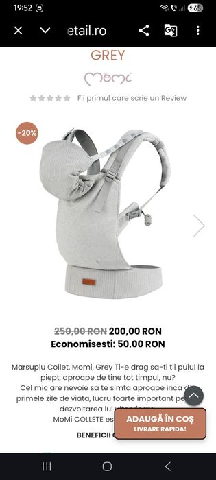 Marsupiu Momi Ergonomic