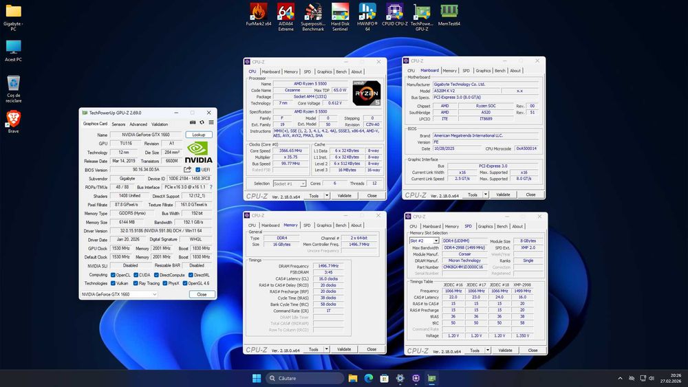 PC GAMING - Amd Ryzen 5 5500  + 16GB + Nvidia GTX 1660