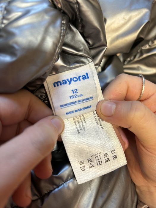 Geaca de iarna, fetite, 12 ani, reversibila, Mayoral