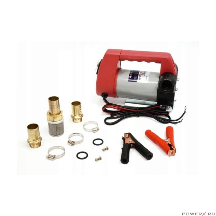 Pompa transfer combustibil, ulei rosie CPN 12V Silver