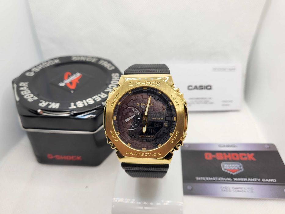 Ceas Casio G shock GM 2100g -1a9er, Gold-Black .Nou, Garantie 2 ani