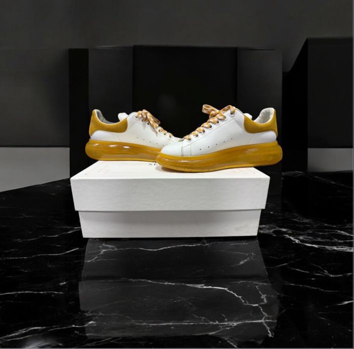 Alexander McQueen Oversized Sneaker 'White Mustard'