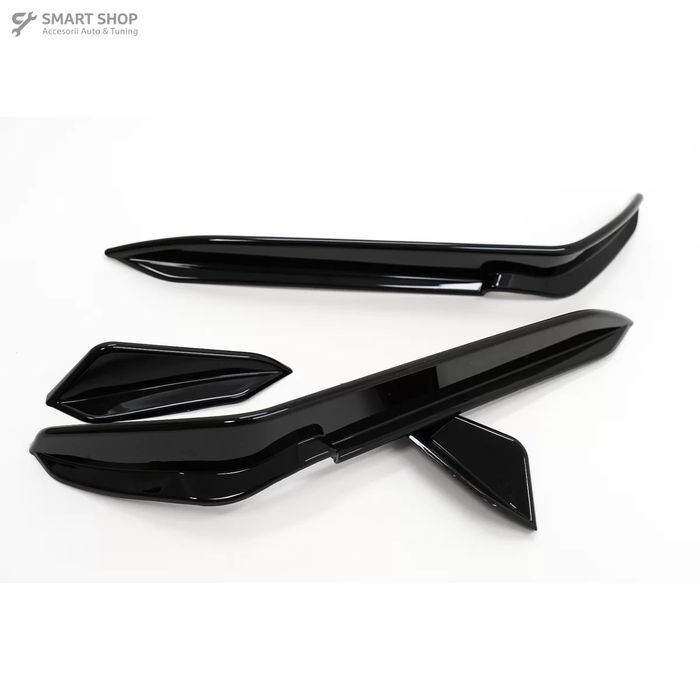 Ornamente bara fata flapsuri VW Golf 7.5 R Hatchback (2017-2020) Negru