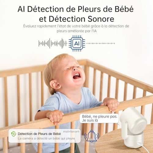 SYMYNELEC 5GHz / 2.4GHz camera inteligenta supraveghere copil - Alexa