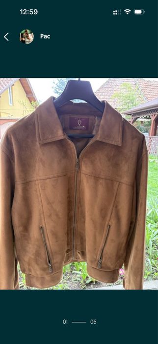 Geaca de velur barbati