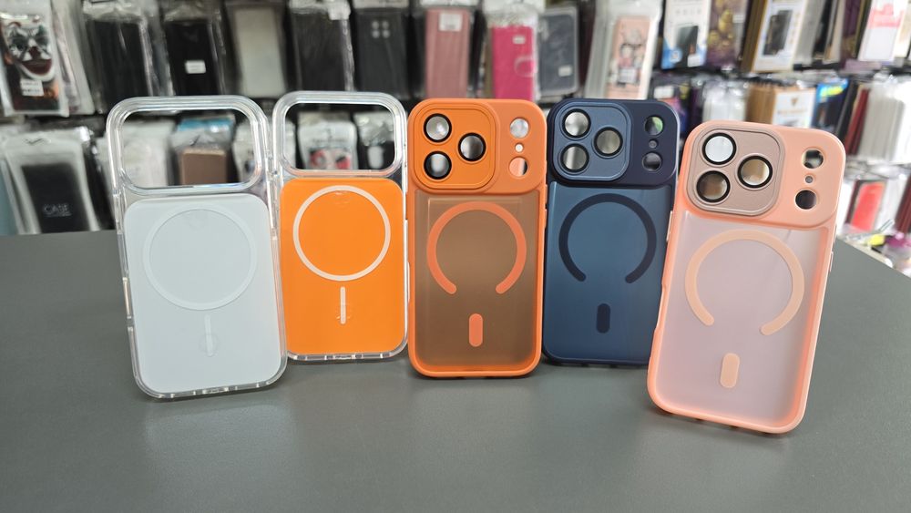 Силиконов гръб/кейс Mag safe за iPhone 17 Pro защита на камера