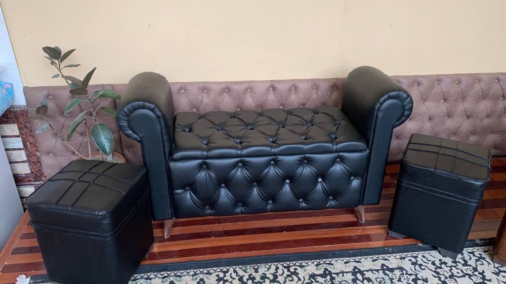 Банкетка для прихожий из первых рук. Банкетка диван ясаб берамиз.