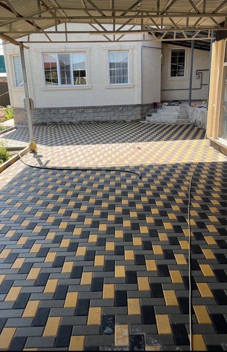 Укладка брусчатки