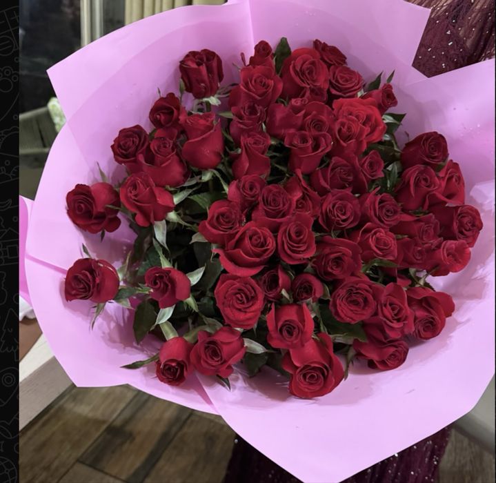 Продам розы 51 свежие 120см
