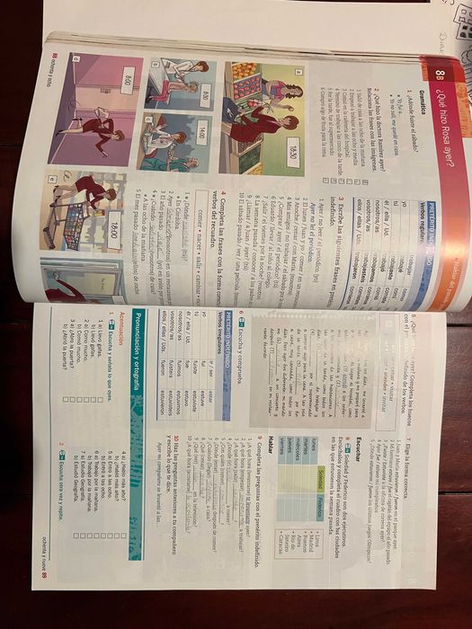 ESPAÑOL en  marcha A1-2, PRISMA de ejercicios A2, UN CAFÉ CON B1-2