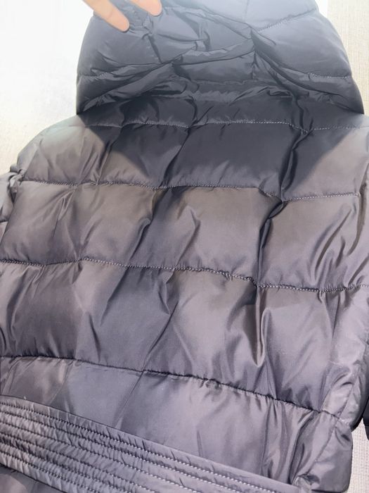 Длинная теплая зимняя куртка