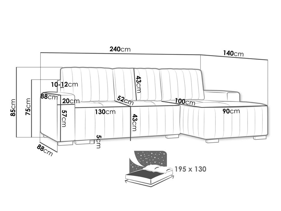 Ъглов диван Colombus