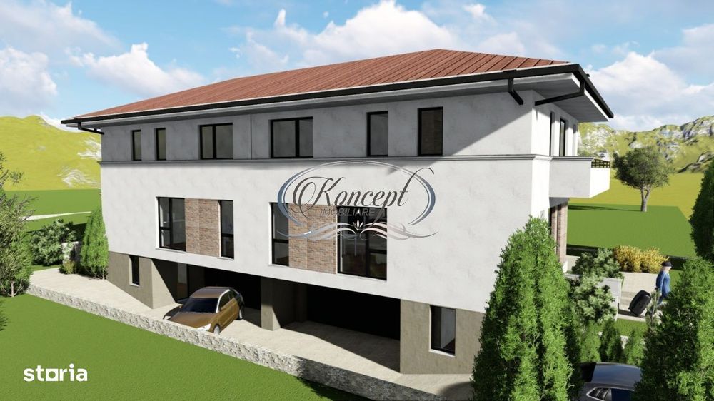 Duplex cu panouri fotovoltaice in Dambul Rotund
