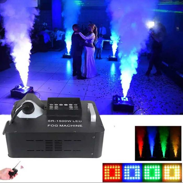 Masina de fum DF-1500A 1500 W 24 x LED telecomanda Control DMX