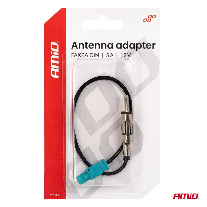 Адаптер за антена от FAKRA към DIN 5A 12V AMIO 04443