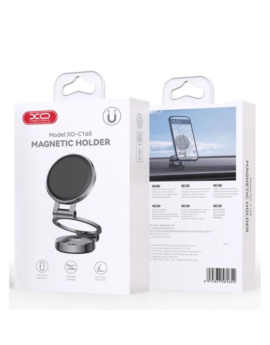 Suport Magnetic Rabatabil Telefon Pentru Bord Auto Placuta Metalic Inclusa