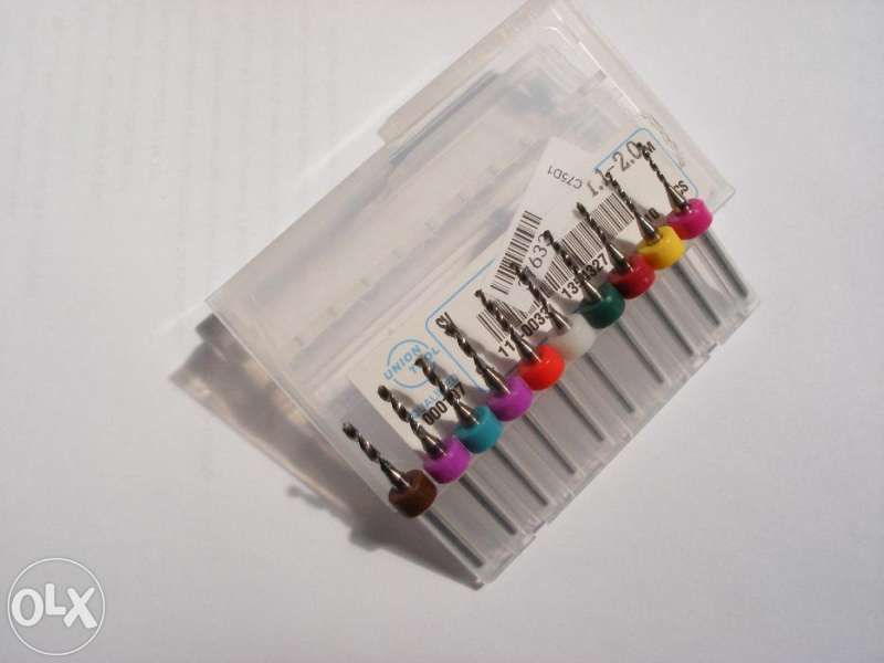 Карбидни твърдосплавни свредла Ф1.1 - 2.0 мм за Dremel Дремел cnc