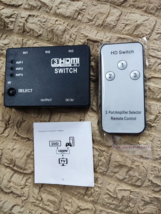 Переключатель HDMI новый