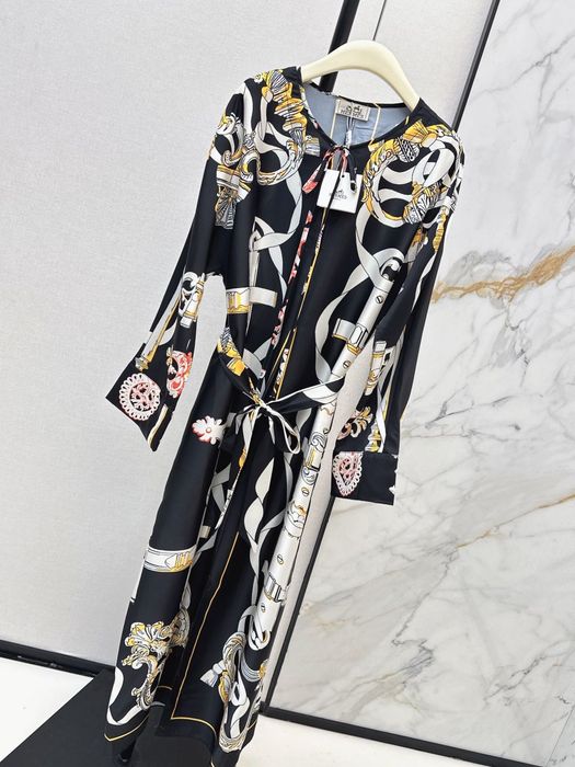 Платье Hermes шелк