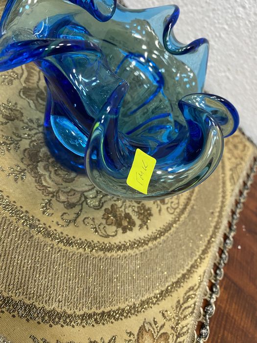 Италианска бонбониера - захарница от духано стъкло мурано