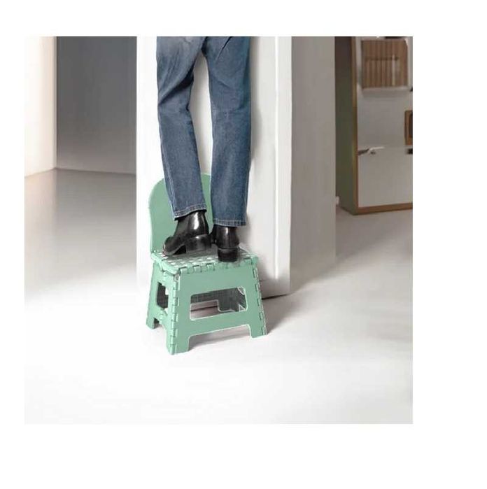 Сгъваемо столче - стъпало за деца Mercado Trade, С дръжка, Зелен