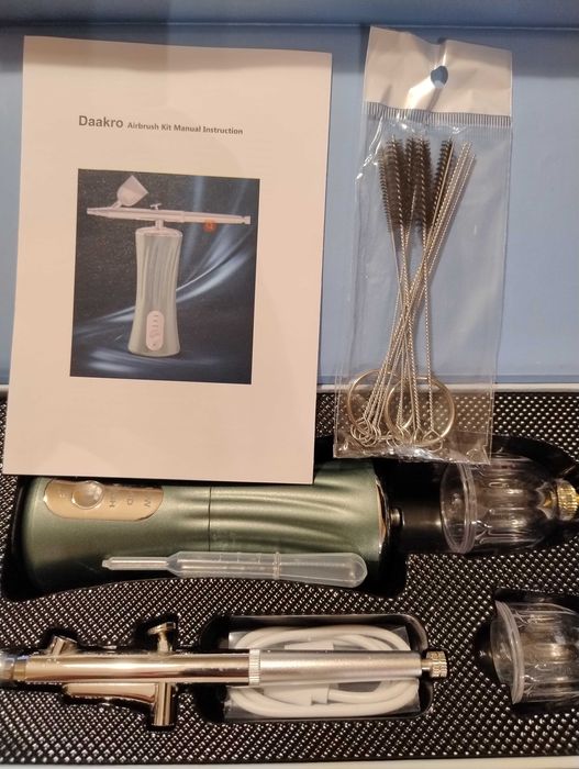 Daakro 2024 Wireless Airbrush Set 30PSI ръчен безжичен грим,нокти,лице