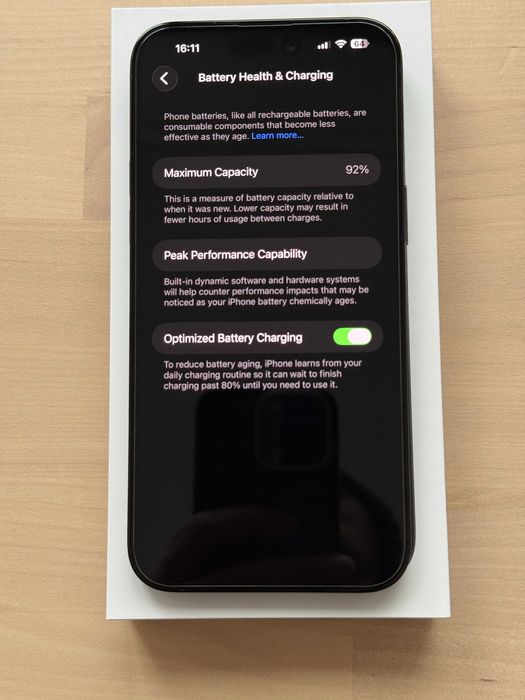 iPhone 14 Pro Max 256GB Spatial Black baterie 92%