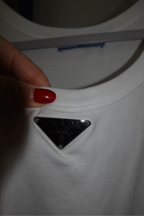 Prada logo cotton tank top 36