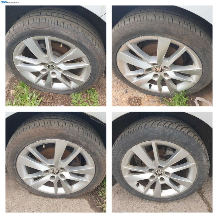 Set 4 Jante Roti Aliaj 225 45 17 R17 5x112 Skoda Octavia 3 2013 - 2017 [K4821]