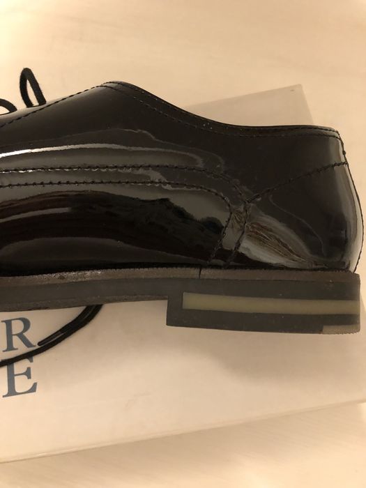 Pantofi negri lac, unisex